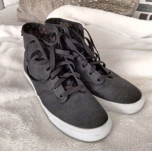 VANS Off The Wall Authentic TB4R Mid-Tops Sneakers Dark Gray - Picture 1 of 5